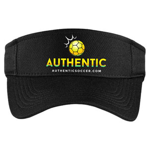 Authentic Soccer Visor - Black  AU-Visor