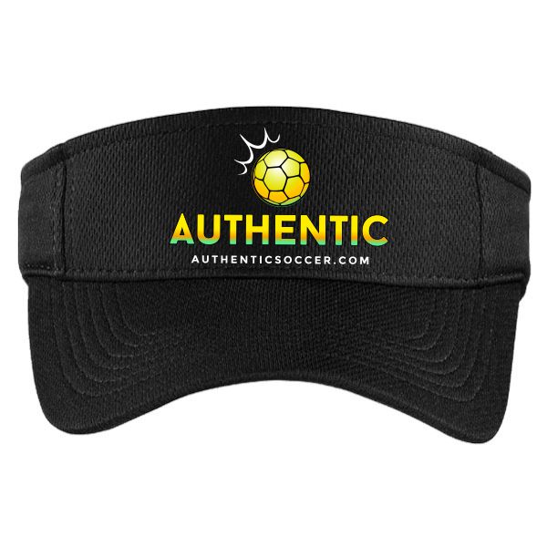 Authentic Soccer Visor - Black  AU-Visor
