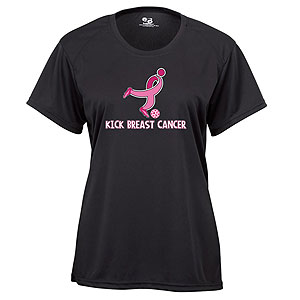 Badger Kick Breast Cancer Women's Tee - Black 4160BKW