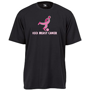 Badger Kick Breast Cancer Tee - Black 4120BK