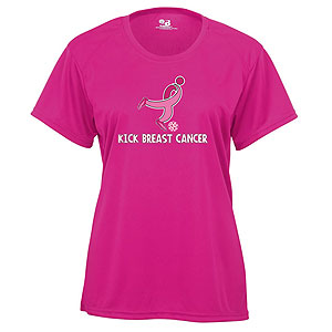 Badger Kick Breast Cancer Women's Tee - Hot Pink 4160HPW