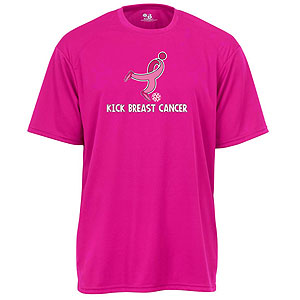 Badger Kick Breast Cancer Tee - Hot Pink 4120HP