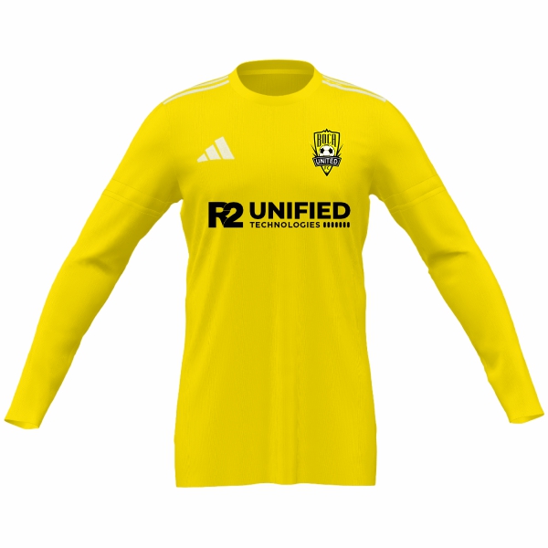 Boca United FC adidas Mi Squadra 25 Goalkeeper LS Jersey - Team Yellow/White BCUFC-JD7376TY