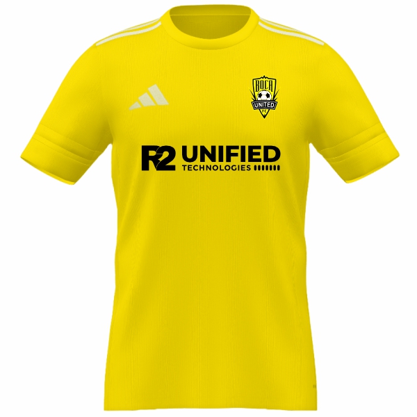 Boca United FC adidas Mi Squadra 25 Goalkeeper SS Jersey - Team Yellow/White BCUFC-JD7459TY