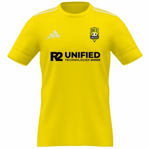 Boca United FC adidas Youth Mi Squadra 25 Goalkeeper SS Jersey - Team Yellow/White BCUFC-JD7457TY