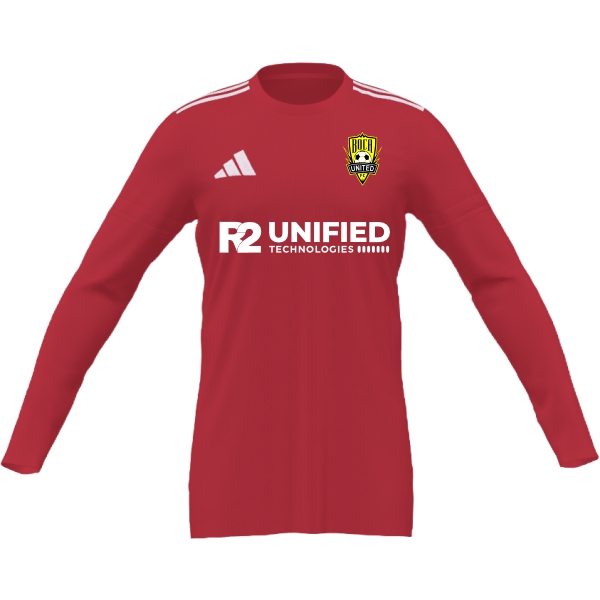 Boca United FC adidas Mi Squadra 25 Goalkeeper LS Jersey - Team Power Red/White BCUFC-JD7376RD