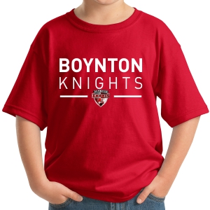 Boynton Knights Youth T-Shirt - Red 5000B-BKR
