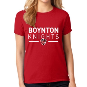 Boynton Knights Women's T- Shirt - Red G5000L-BKR
