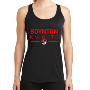 Boynton Knights Women's Racerback Tank - Black LST356-BK