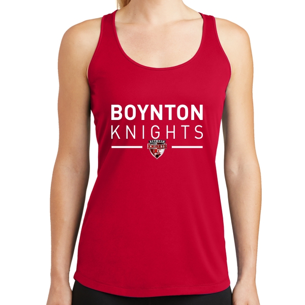 Boynton Knights Women's Racerback Tank - Red LST356-BKR