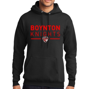 Boynton Knights Hooded Sweatshirt - Black PC78H-BK