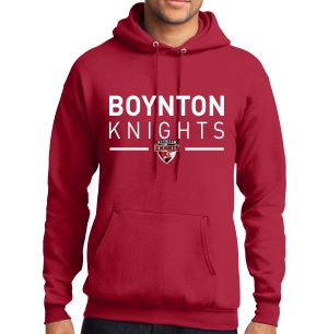 Boynton Knights Hooded Sweatshirt - Red PC78H-BKR