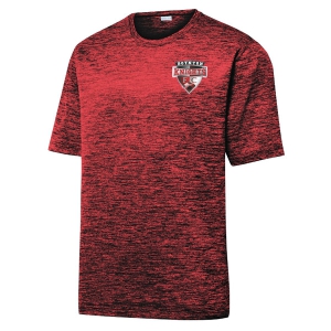 Boynton Knights Heather Performance Shirt - Dark Red/Black/Electric ST390-BK