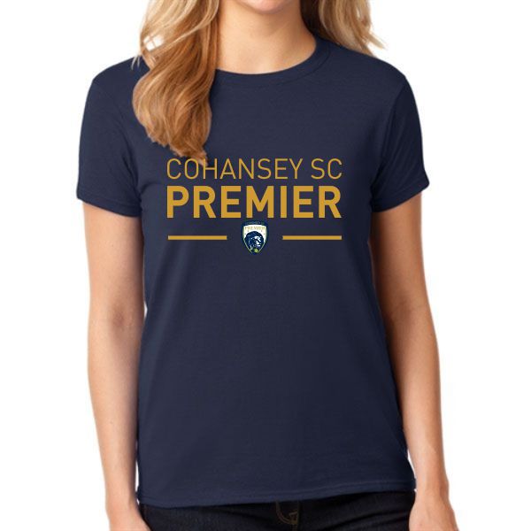 Cohansey SC Premier Supporter Women's T-Shirt - Navy 5000L-CSCP
