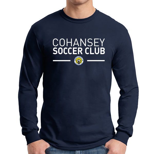 Cohansey Soccer Club Long Sleeve Supporter T-Shirt - Navy G5400-CSC