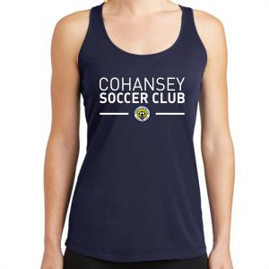 Cohansey Soccer Club Women's Racerback Tank - Navy LST356-CSC