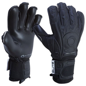 elite black solo goalkeeper gloves