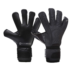 Elite Sport Black Solo Goalkeeper Gloves - Black/Black 319BBB