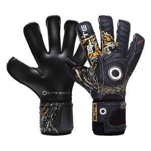Elite Sport Panthera Goalkeeper Gloves - Black/Bronze/ White 330BVB