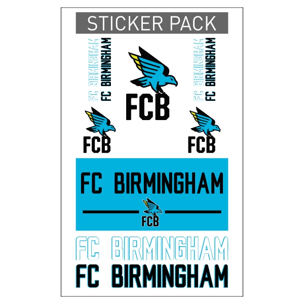 FC Birmingham Sticker Pack FCB-STICKER