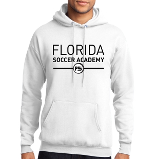 Florida Soccer Academy Hooded Sweatshirt - White FSA-PC78HWhi