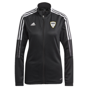Golden Goal Sports adidas Women's Tiro 21 Training Jacket - Black/White GGS-GM7307
