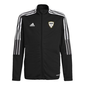 Golden Goal Sports adidas Youth Tiro 21 Training Jacket - Black/White GGS-GM7314