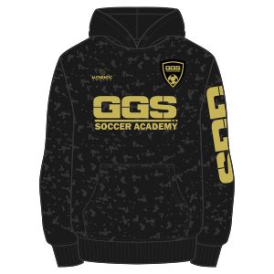 Golden Goal Sports Youth Pullover Hooded Sweatshirt - Black GGS-HoodieYth