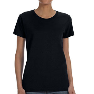 Gildan 5000L Cotton Women's T-Shirt - Black 5000LBlk