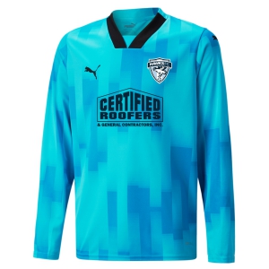 Florida Hawks FC Puma Team Target LS Goalkeeper Jersey - Bright Aqua/Black FHFC-705646-02
