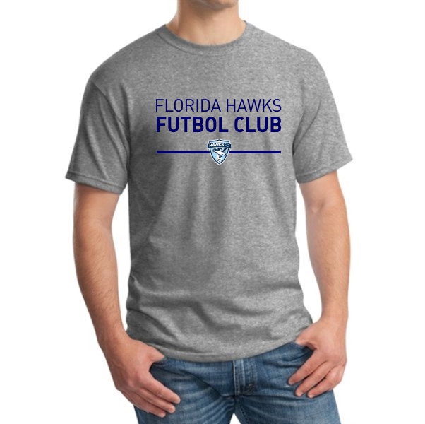 Florida Hawks FC Supporter T-Shirt - Grey G5000-FHFCG