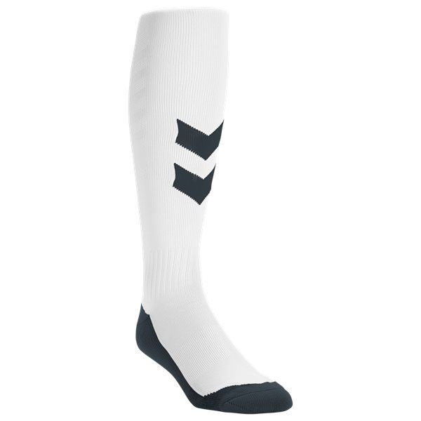 Hummel Fundamental Soccer Socks - White/Black 37000-W