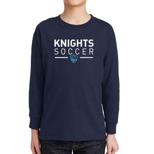 Inter United Academy Youth Long Sleeve T-Shirt - Navy 5400B-IUA