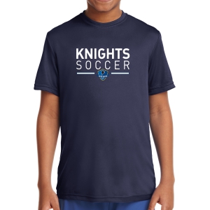 Inter United Academy Youth Short Sleeve Performance Shirt - Navy YST350-IUA
