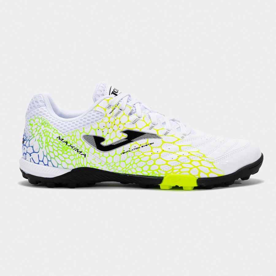 Joma Maxima 2532 TF - White Turf Soccer Shoe MAXS2532TF