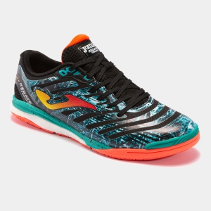 Joma Regate Rebound 22 IN - Black/Blue/Multicolored Indoor Soccer Shoe RREW2201IN