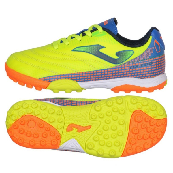 Joma Junior Toledo 2109 TF - Neon Yellow/Royal Turf TOJW2109TF