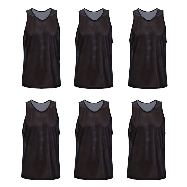 Kwik Goal Training Vest - Black - Pack Of 6 19A1-B6