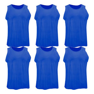 Kwik Goal Training Vest - Blue - Pack Of 6 19A1-BL6