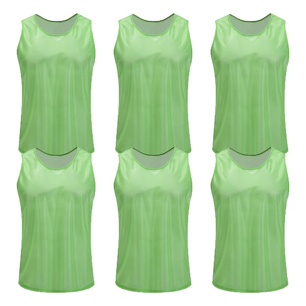 Kwik Goal Training Vest - Hi Vis Green - Pack Of 6 19A1-HVG6