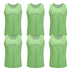 Kwik Goal Training Vest - Hi Vis Green - Pack Of 6 19A1-HVG6