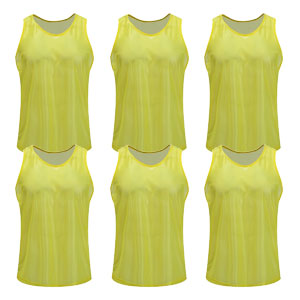 Kwik Goal Training Vest - Hi Vis Yellow - Pack Of 6 19A1-HVY6
