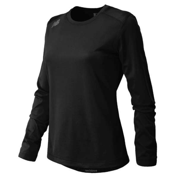 New Balance Women's Tech Long Sleeve Jersey - Black/White TMWT501TBK