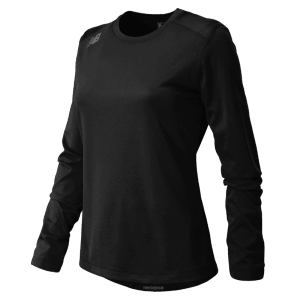 New Balance Women's Tech Long Sleeve Jersey - Black/White TMWT501TBK