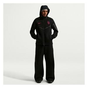 Nike USA Tech Fleece Full-Zip Hoodie - Black/Challenge Red IB5953-010