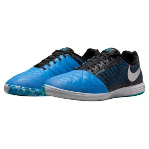 Nike Lunar Gato II IC - Metallic Silver/Neptune Blue/Black Indoor Soccer Shoes 580456-014