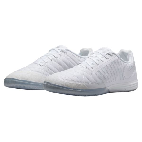 Nike Lunar Gato II IC - White/Chrome Indoor Soccer Shoes 580456-105