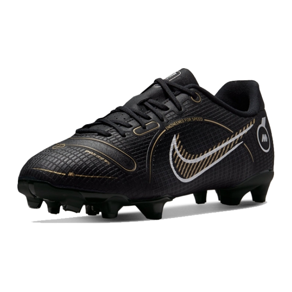 Nike Mercurial Vapor 14 Academy Jr FG -  Black/Metallic Gold/Metallic Silver DJ2856007
