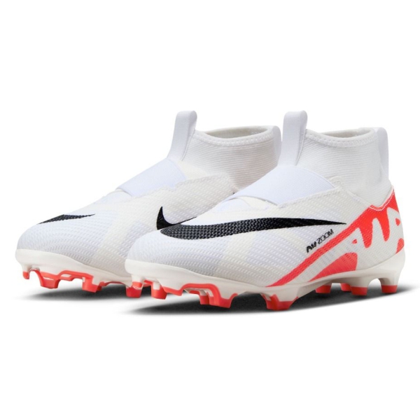 Nike Jr Zoom Mercurial Superfly 9 Pro Laceless FG - Bright Crimson/Black/White DJ5606-600