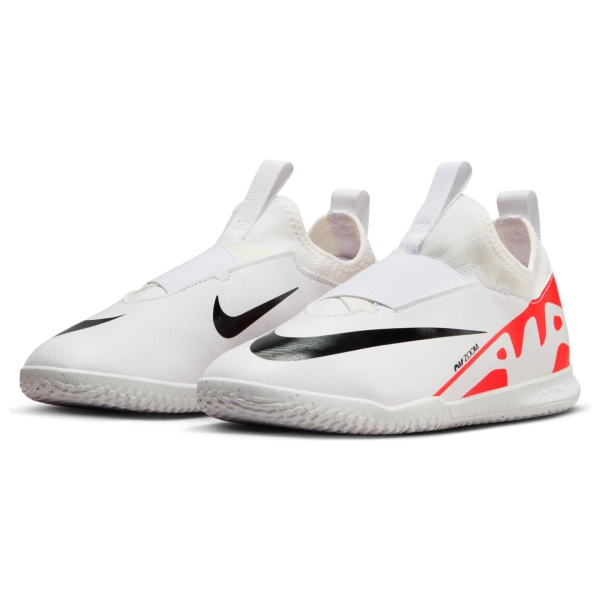 Nike Jr Zoom Mercurial Vapor 15 Academy Laceless IC - Bright Crimson/Black/White Indoor Shoe DJ5619-600